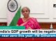 India’s growth will be negative this year: FM